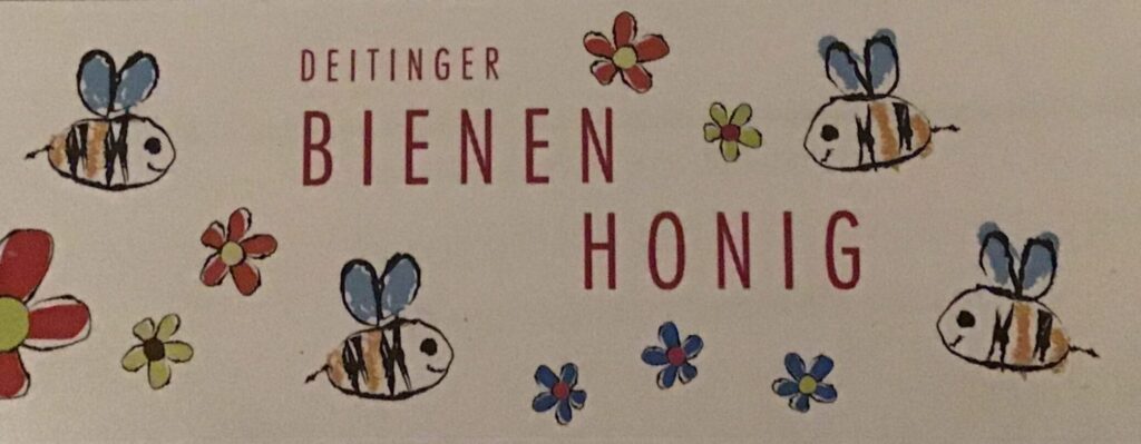 Honigetikette Deitinger Bienenhonig